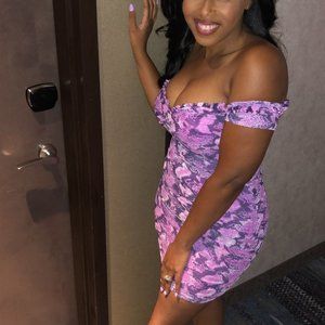 Snake Print Mini Dress